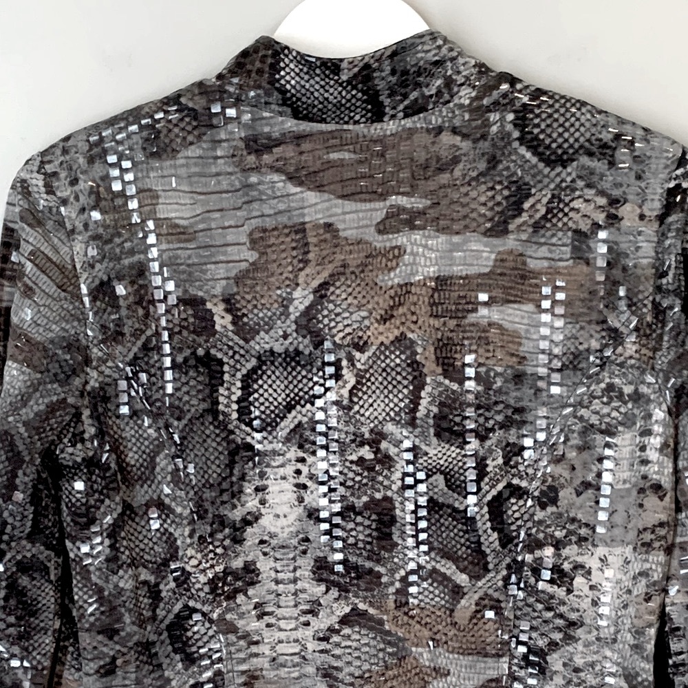 Vintage Frank Lyman size 8 animal print jacket - Picture 14 of 16